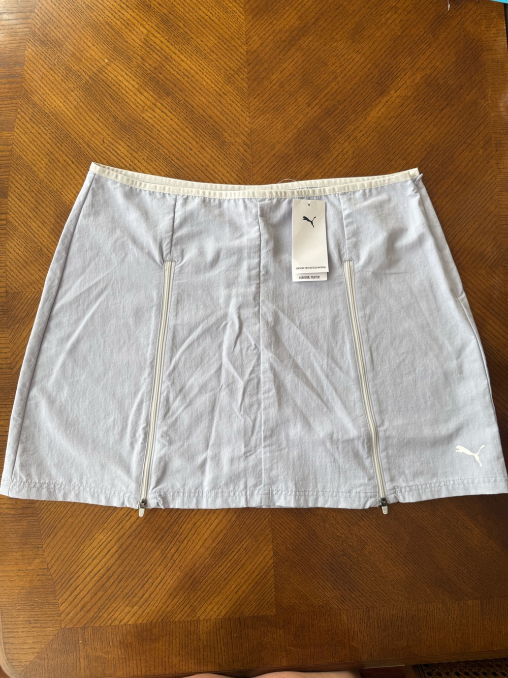 Puma Lilac Mini Skirt with Front Zippers